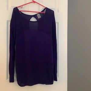 Large Calia purple lounge sweater